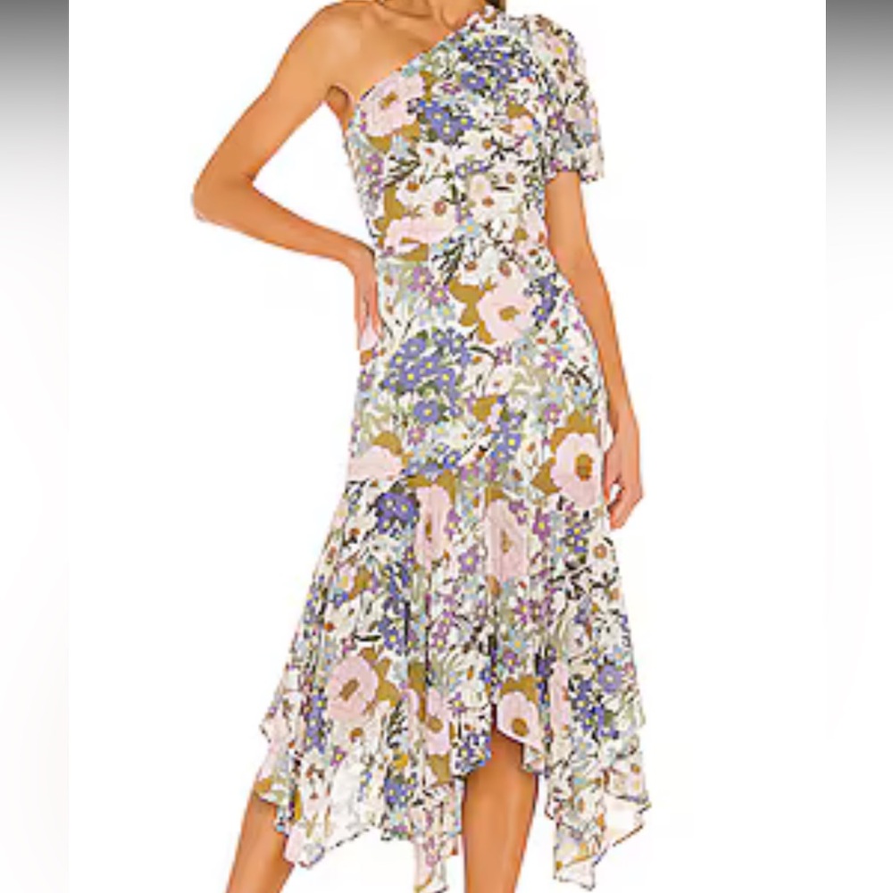 Santorini Dress in Off White Retro Floral
ASTR THE LABEL